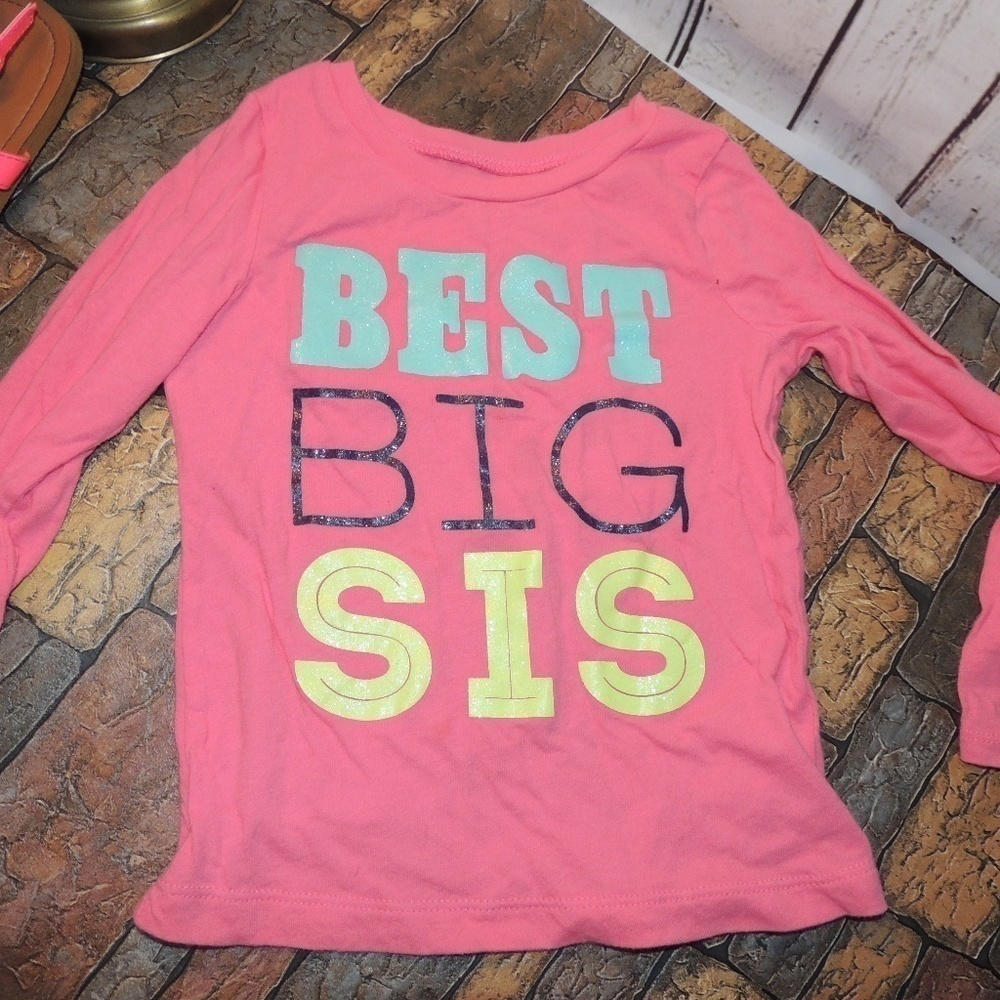 Carter's 4T Best Big Sister pink long sleeve Tee